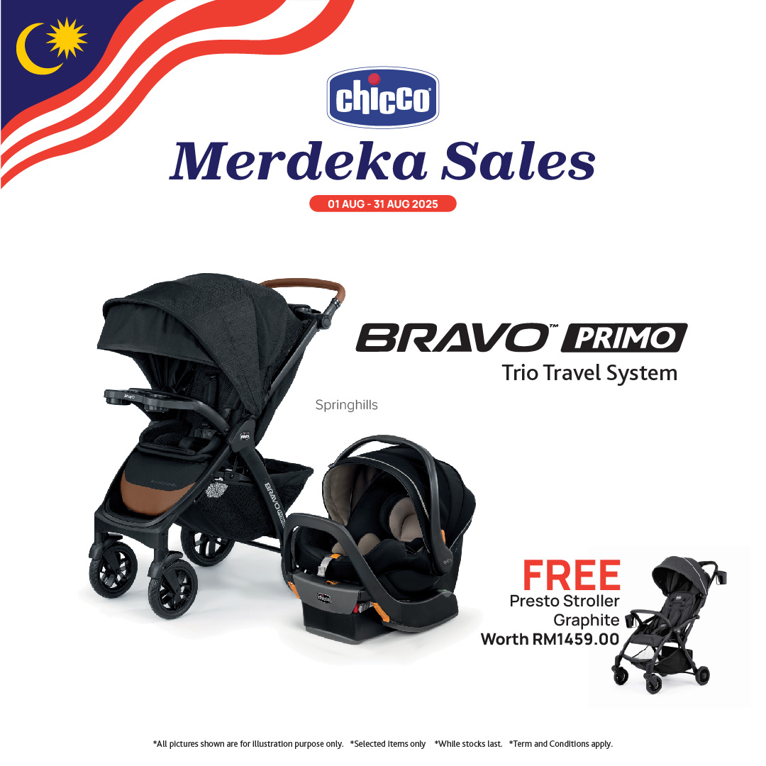 [Free Gift Worth RM1459] Bravo Primo Trio Travel System