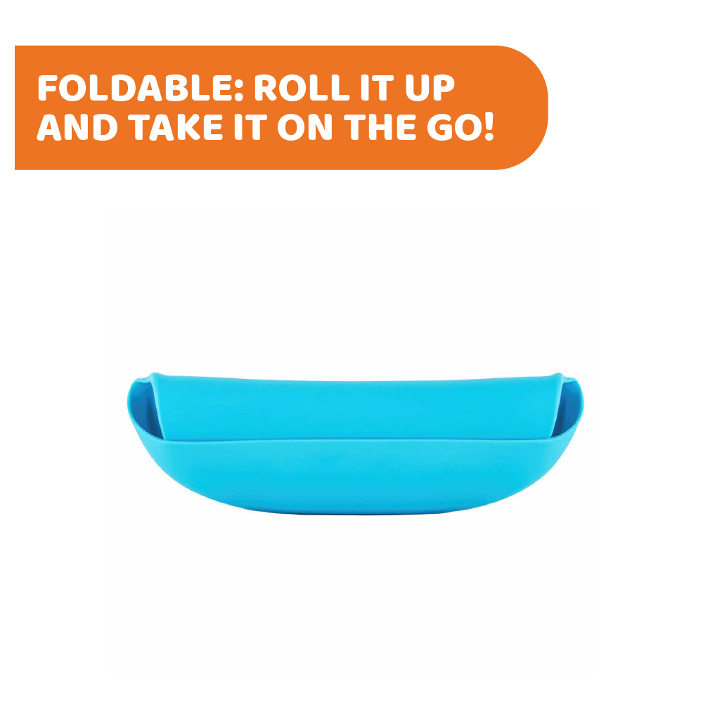 Easy Roll Silicone Bib With Crumble Catcher