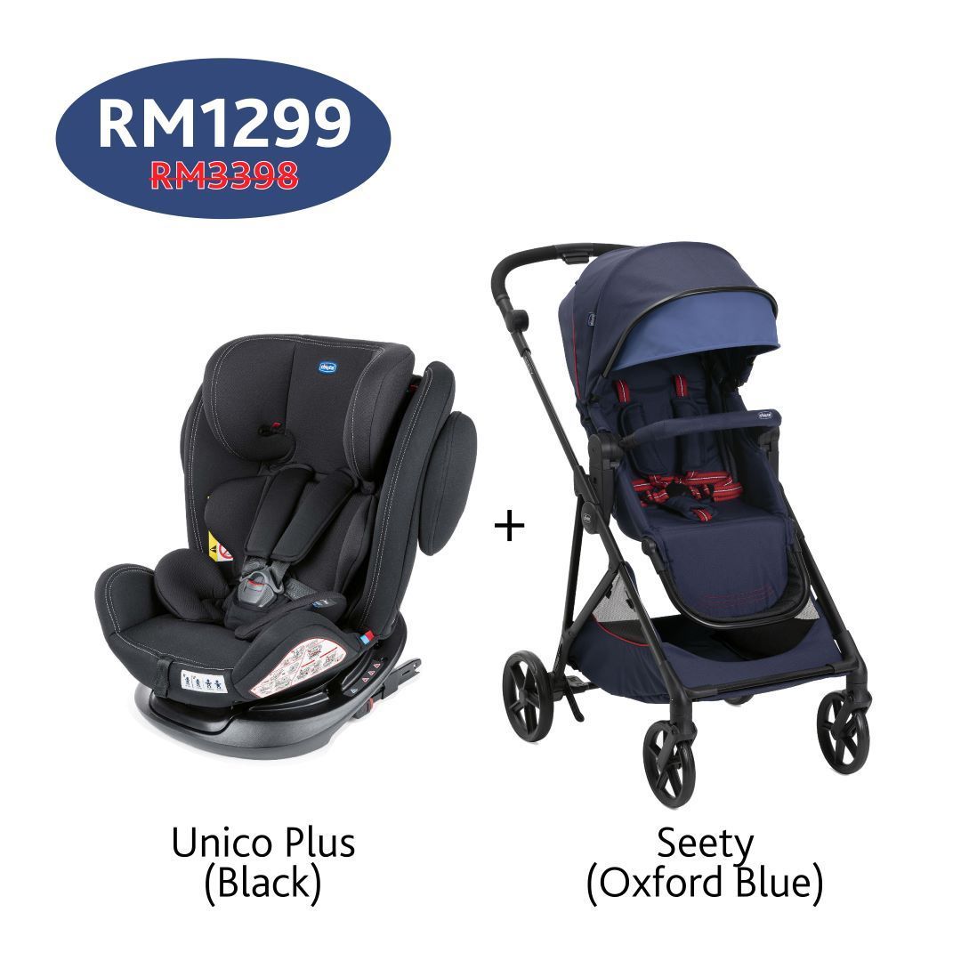 Unico Plus Car Seat + Seety Stroller
