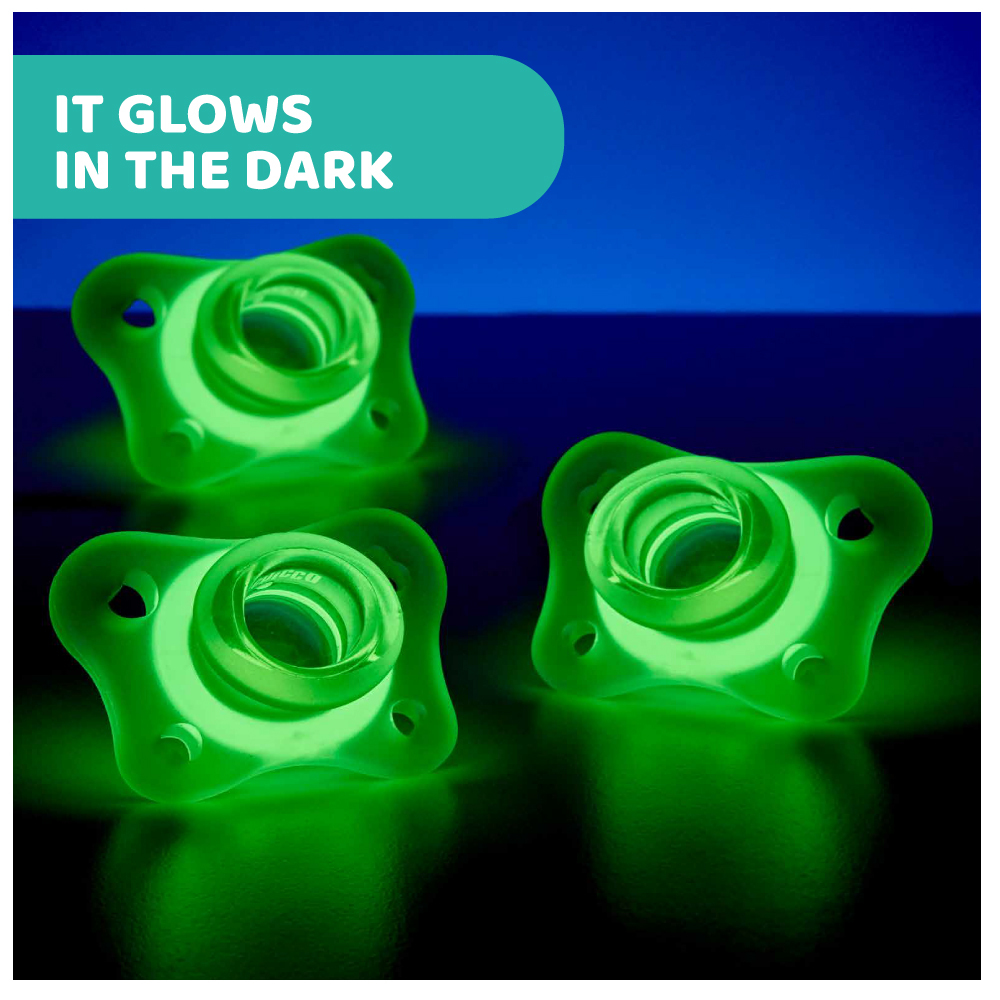 Mini Soft Silicone Glowing Soother With Casing