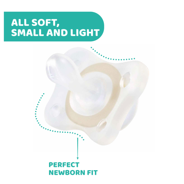 Mini Soft Silicone Glowing Soother With Casing