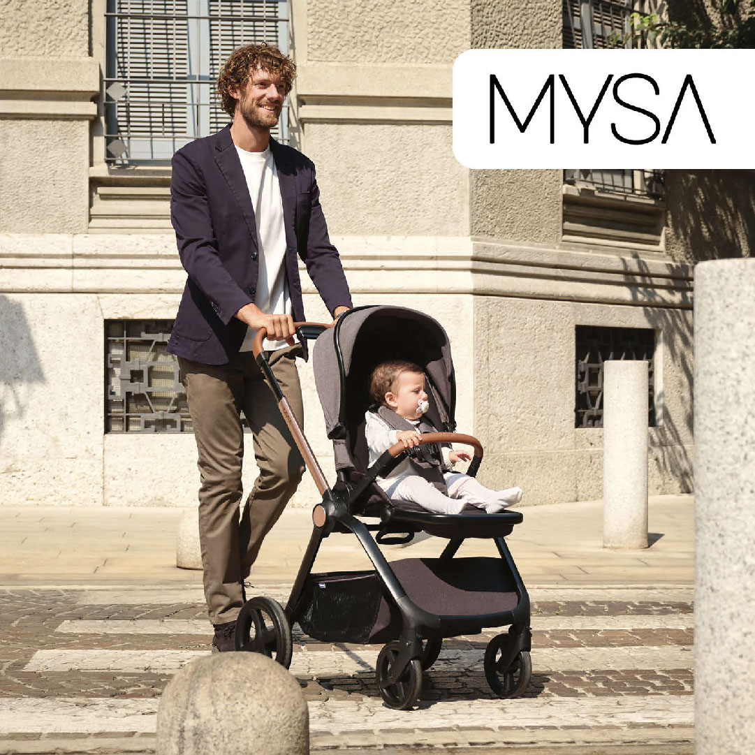 Next2me Forever Baby Crib + Mysa Stroller