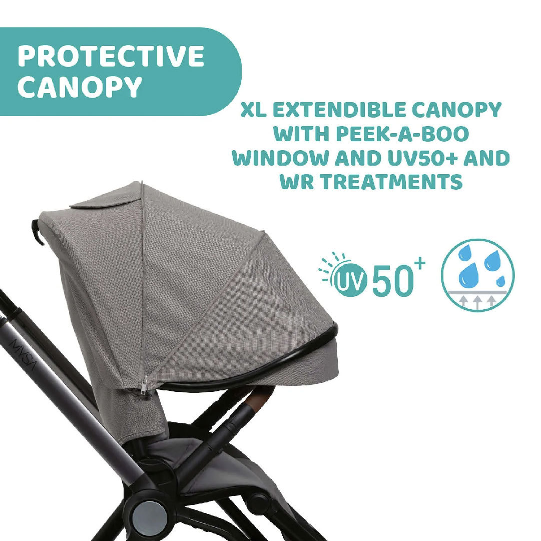 Next2me Forever Baby Crib + Mysa Stroller