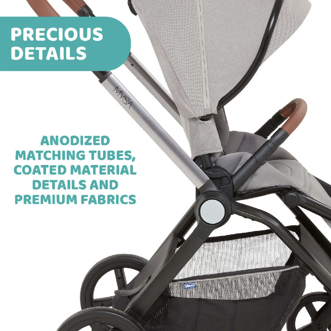 Next2me Forever Baby Crib + Mysa Stroller