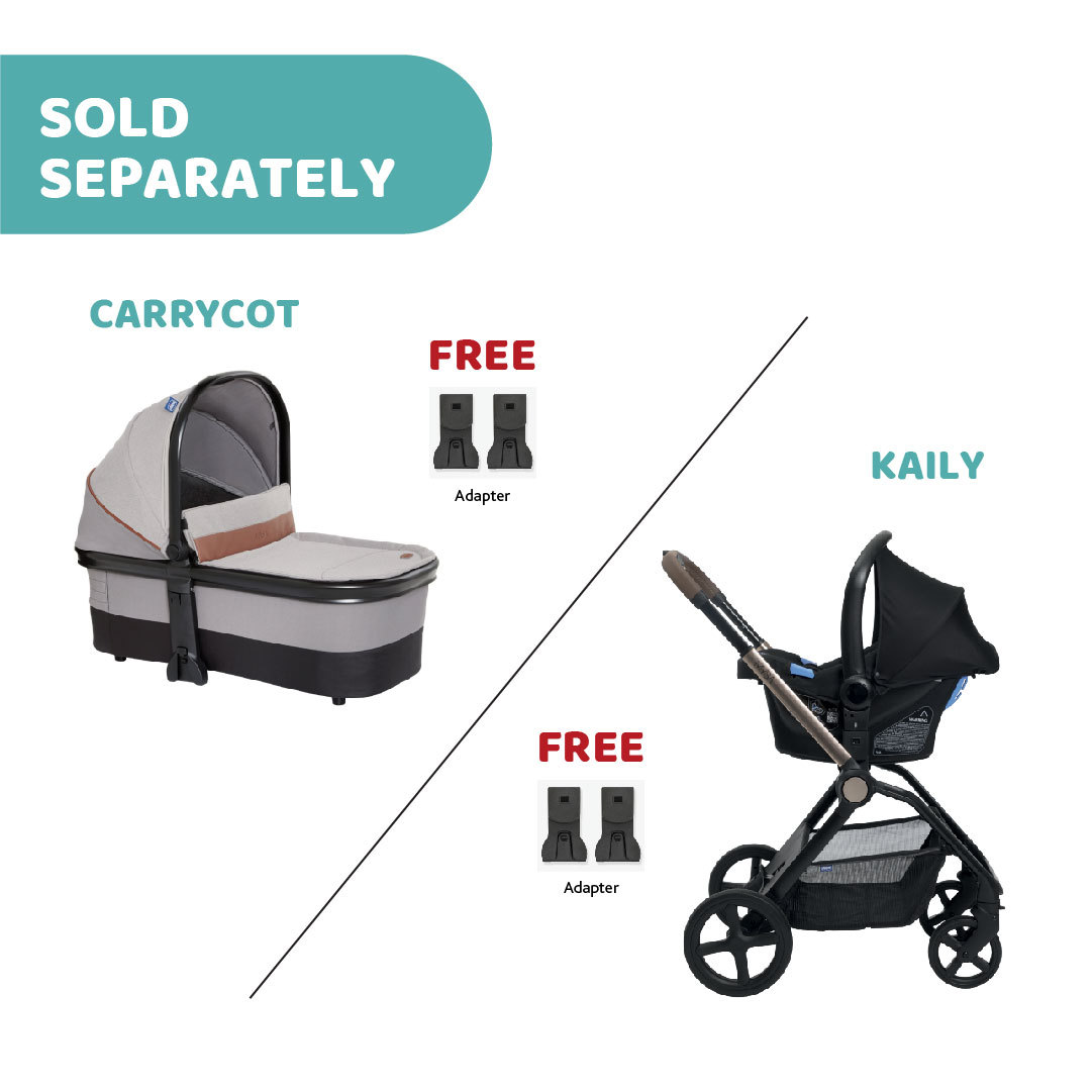 Next2me Forever Baby Crib + Mysa Stroller