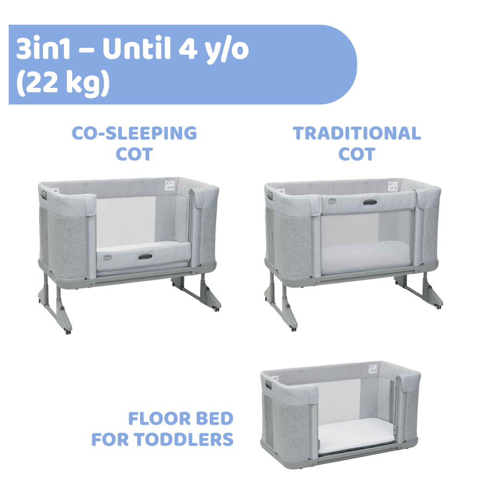 Next2me Forever Baby Crib + Goody Primo Stroller