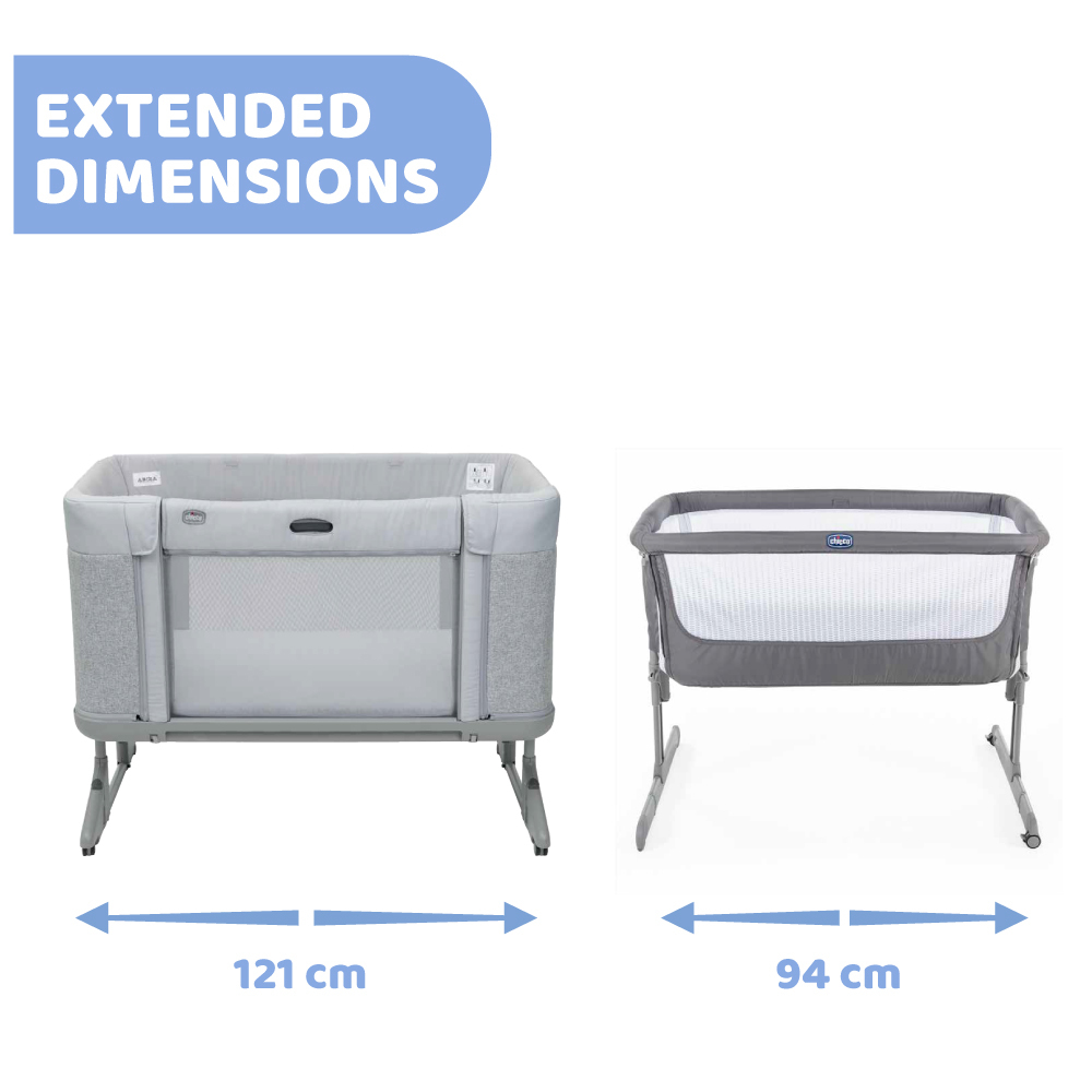 Next2me Forever Baby Crib + Goody Primo Stroller