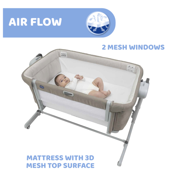 Chicco Next2me Magic Evo - Desert Taupe