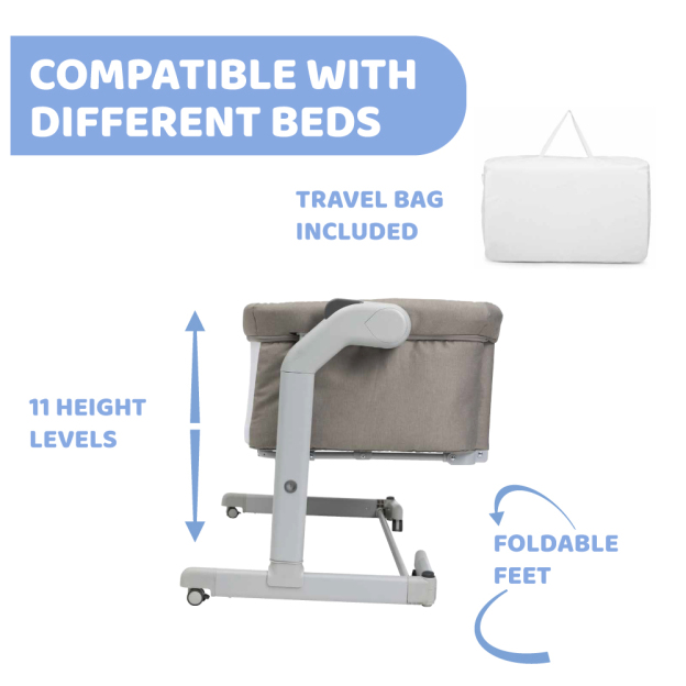 Chicco Next2me Magic Evo - Desert Taupe