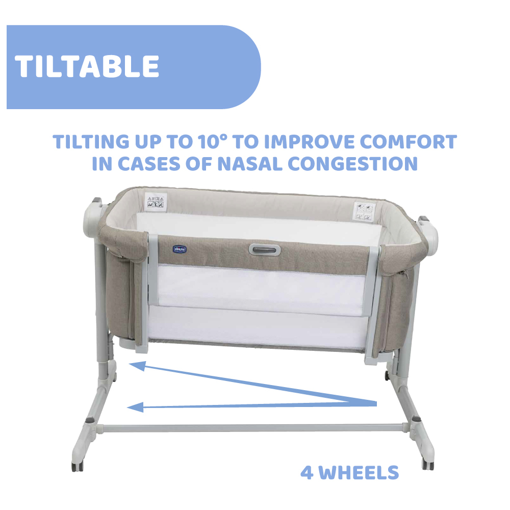 Chicco Next2me Magic Evo - Desert Taupe