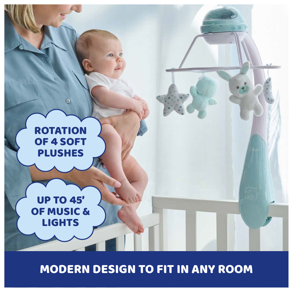 Toy Rainbow Cot Mobile- Neutral/ Pink/ Blue