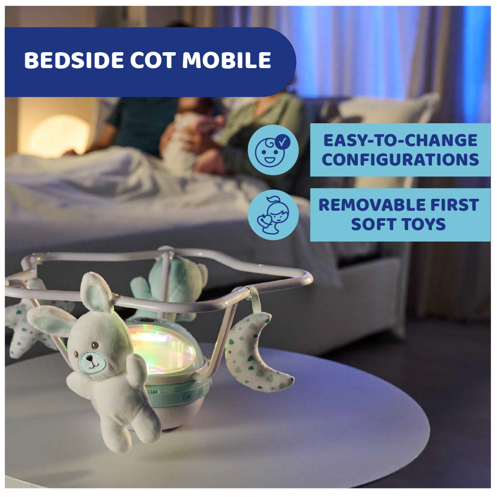 Toy Rainbow Cot Mobile- Neutral/ Pink/ Blue