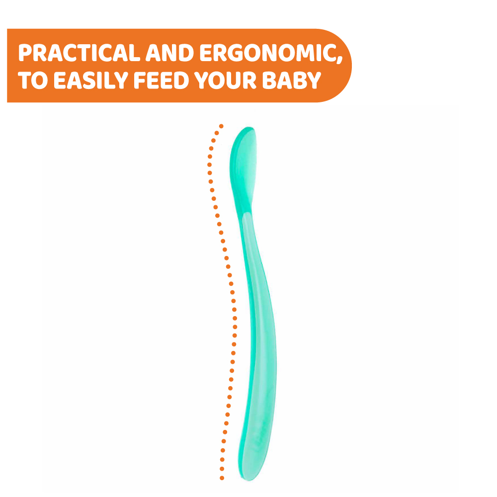 Soft Silicone Spoon Bi-Pack 6M+ (Boy/ Girl) 2Pcs