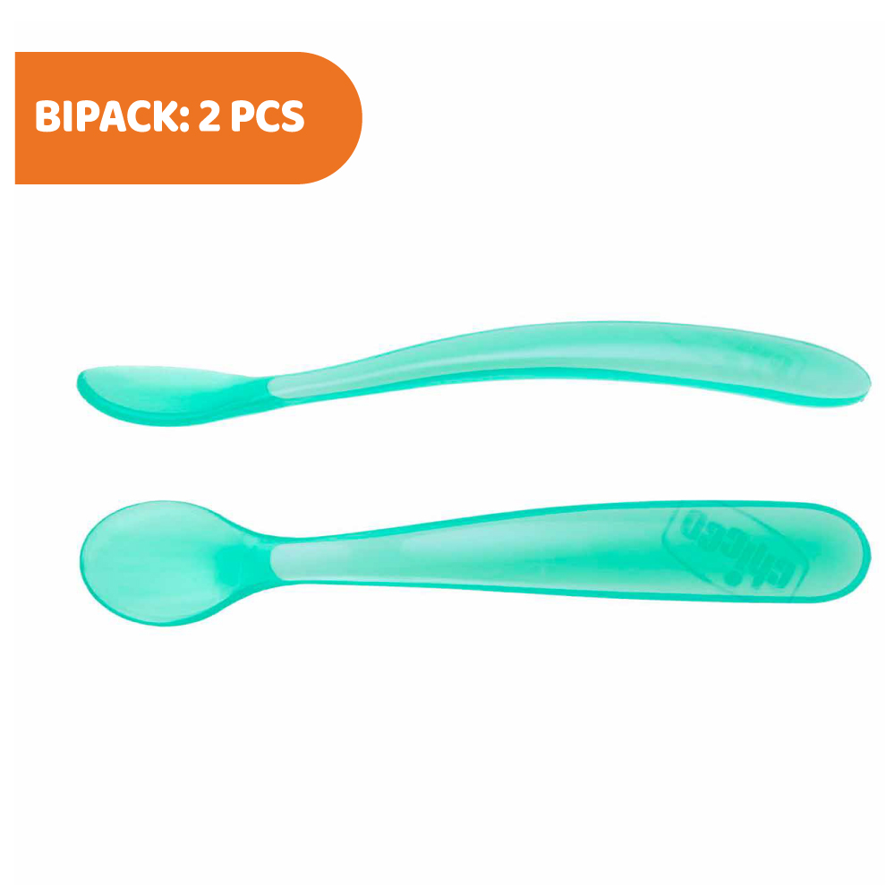 Soft Silicone Spoon Bi-Pack 6M+ (Boy/ Girl) 2Pcs