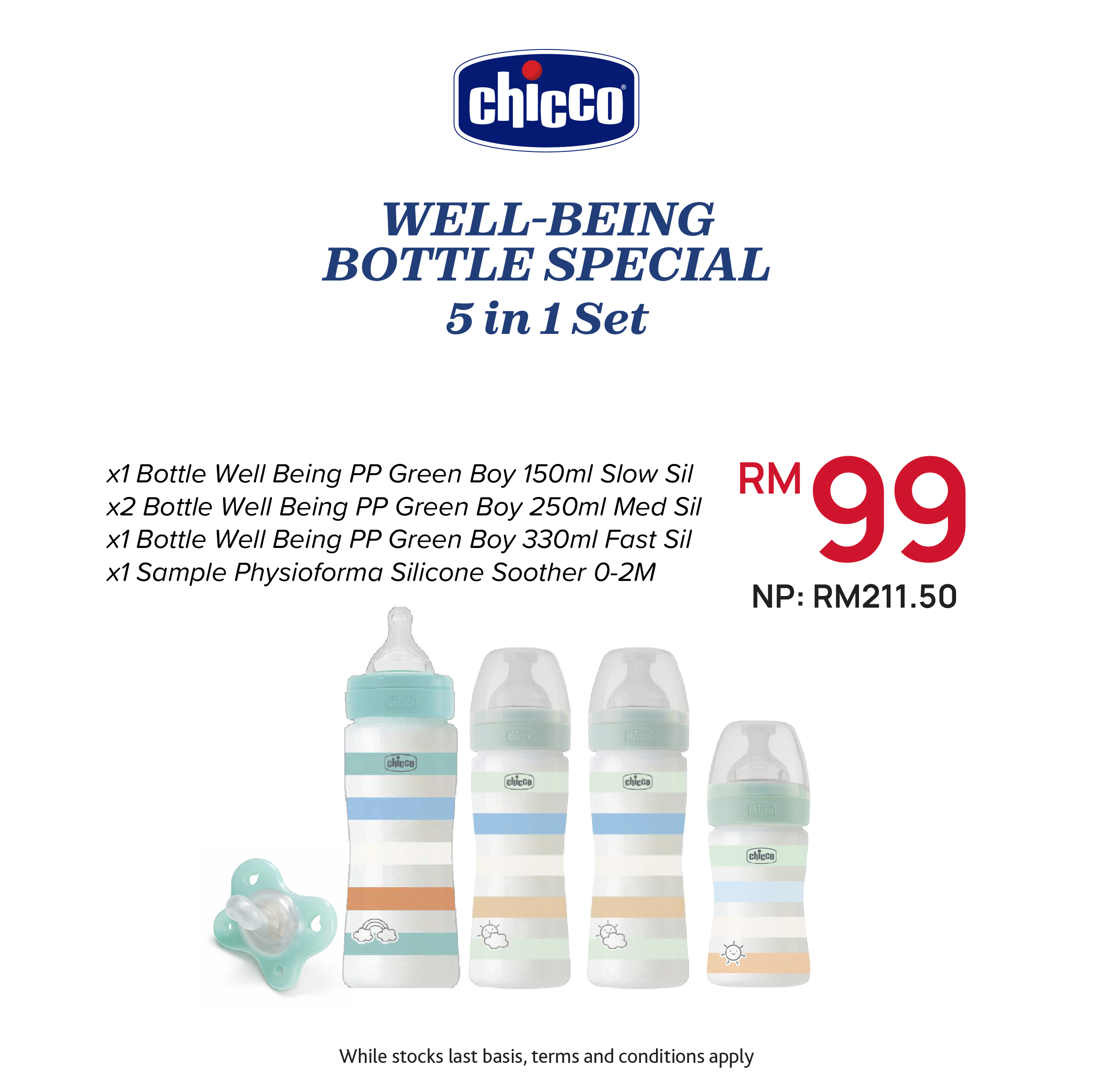 [Bundle Set] Well Being Bottle 5 in 1 Special Set