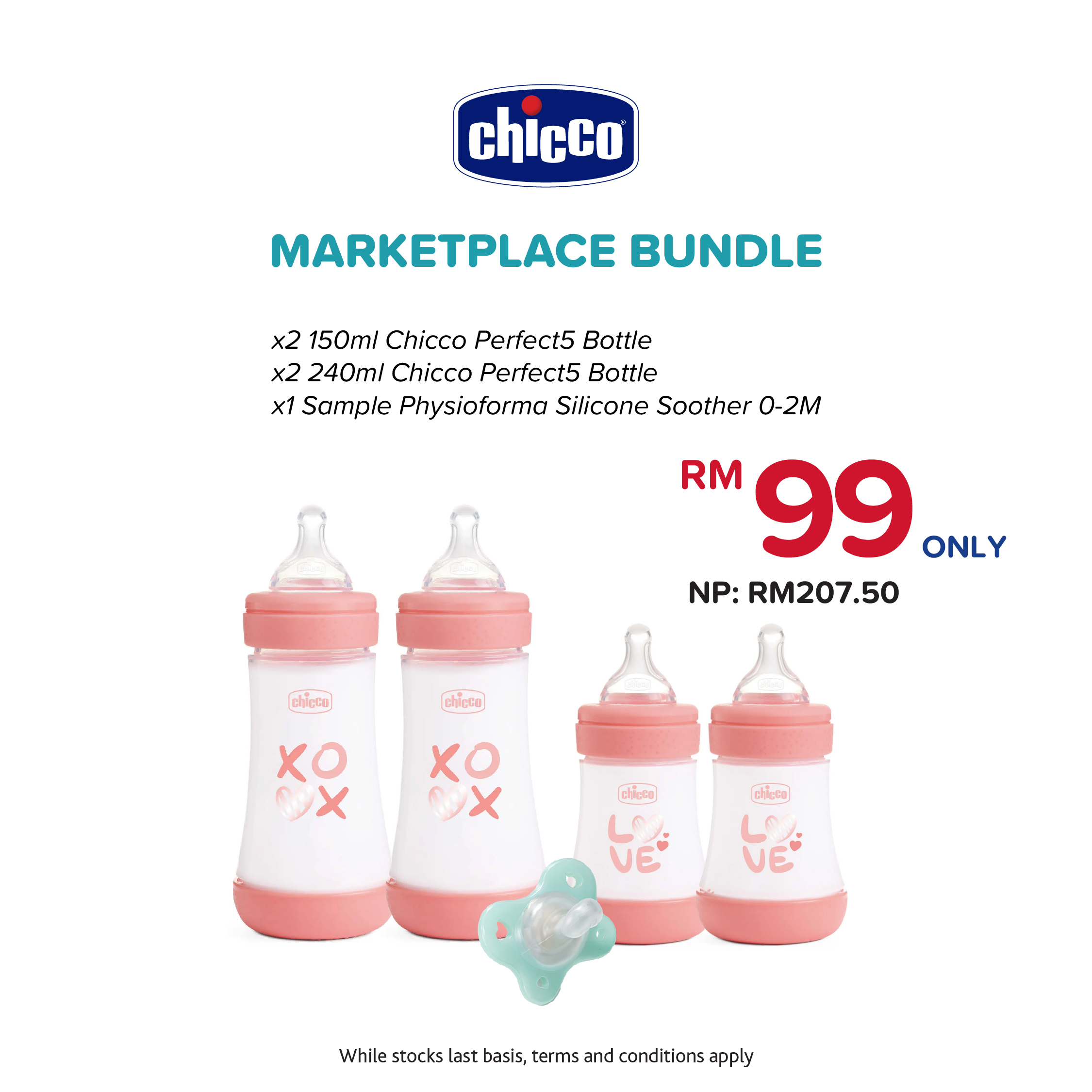 [Bundle Set] Perfect5 PP Newborn Feeding Bottle Value Set