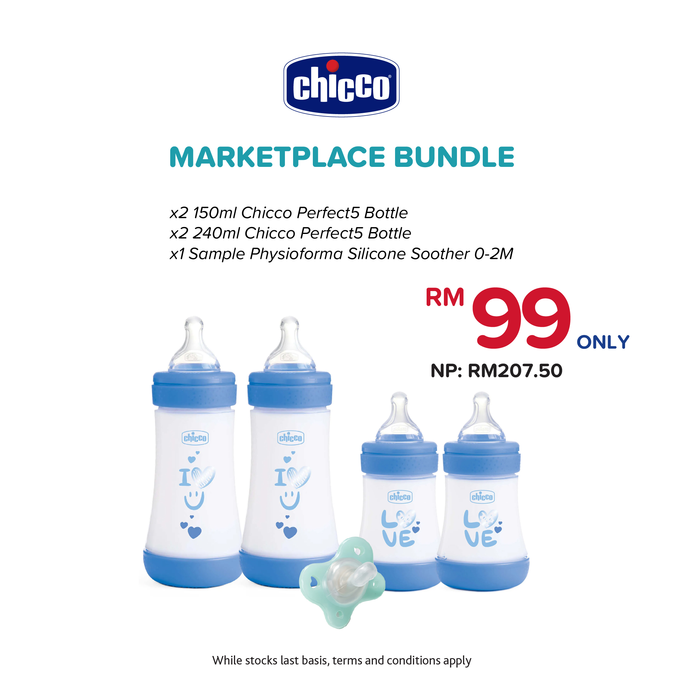 [Bundle Set] Perfect5 PP Newborn Feeding Bottle Value Set