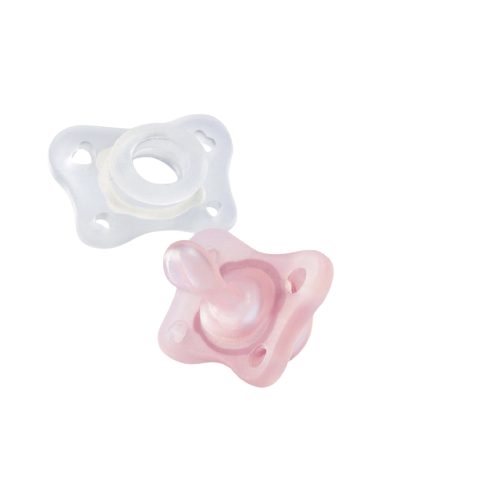 Mini Soft Silicone Soother- Girl