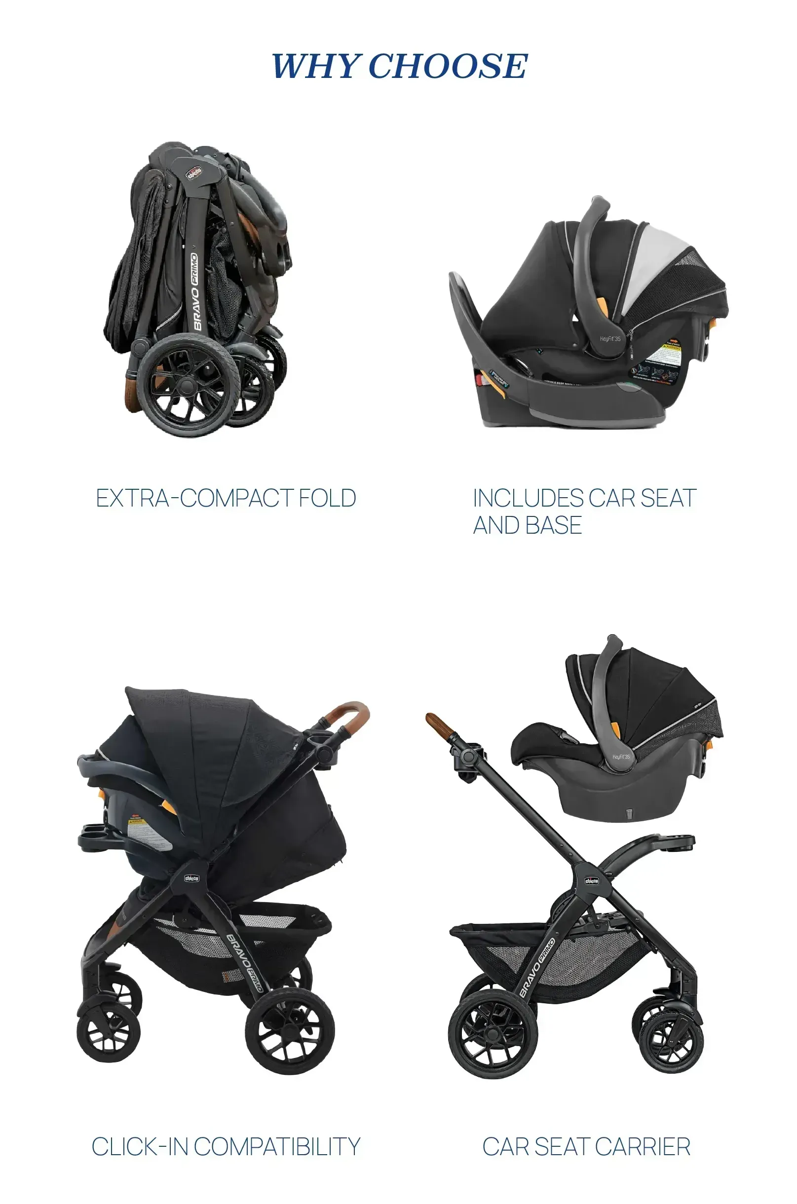 Chicco bravo primo trio travel system on sale