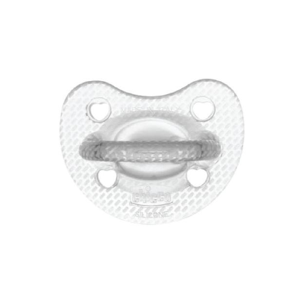 Physioforma Silicone Soother Soft Luxe (6-16M) - Blue/Grey & Orange/Transparent