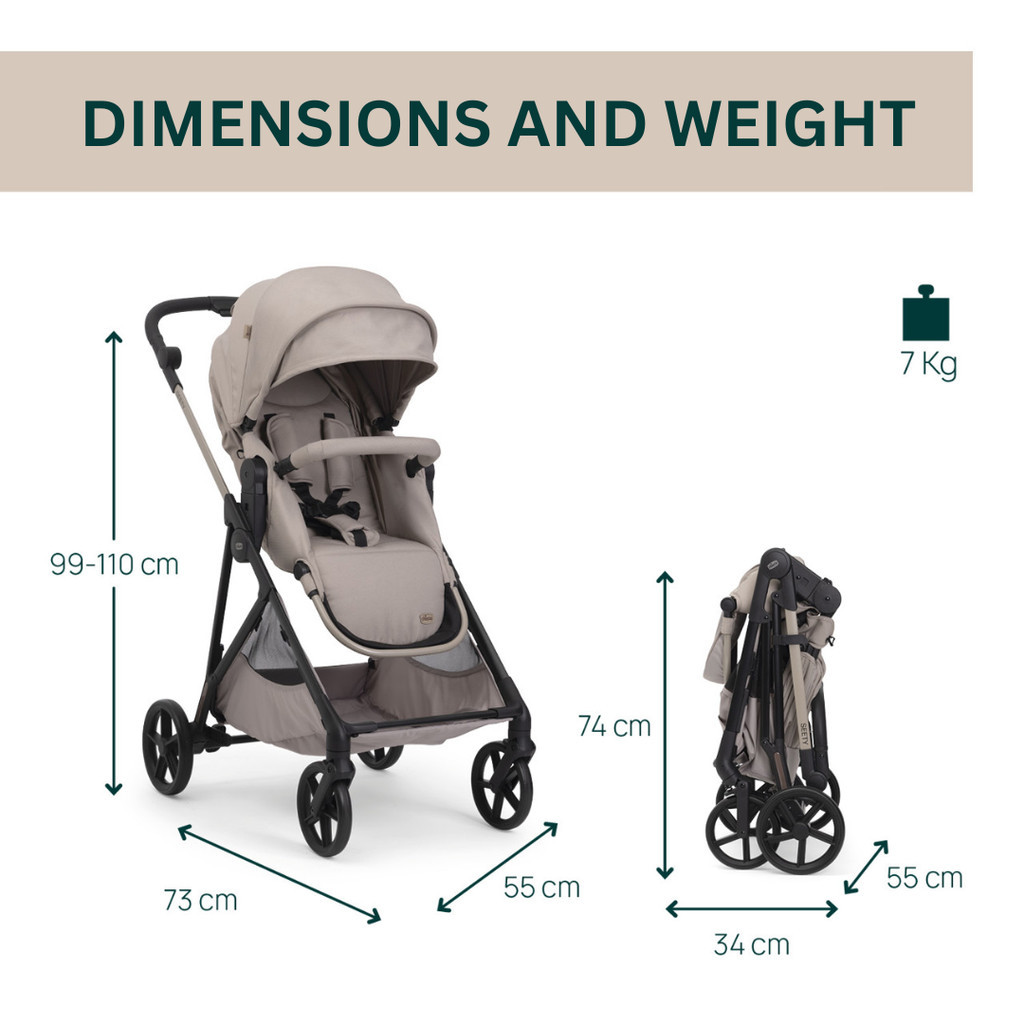 [Bundle Set] Seety Stroller + Kory Essential Carrier
