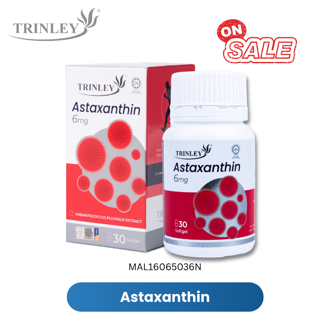 [Exp Feb 2027] Trinley Astaxanthin 6mg - 30 Softgels