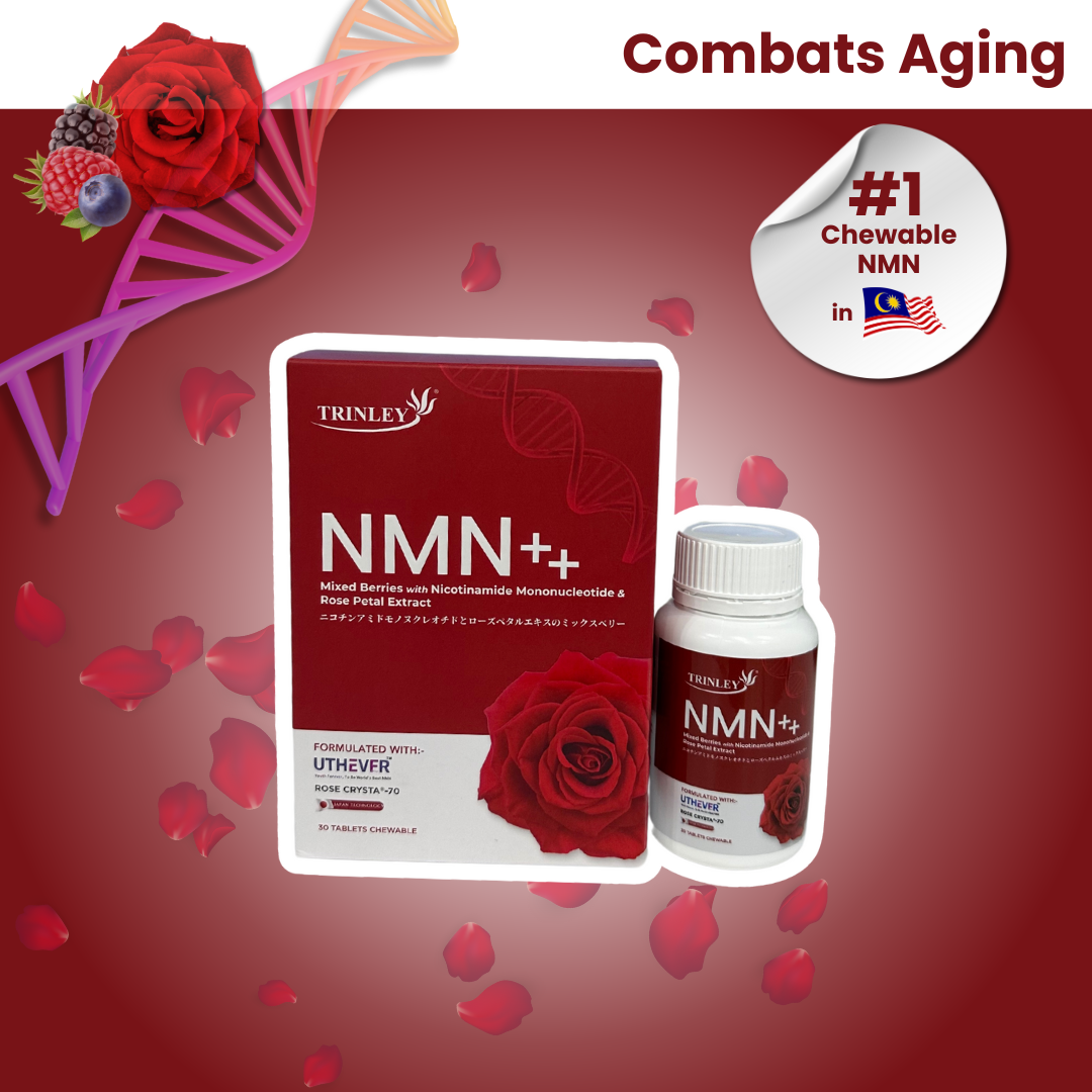 [PRE-ORDER] Trinley NMN++ Chewable Anti Aging Berry Flavoured Tablets
