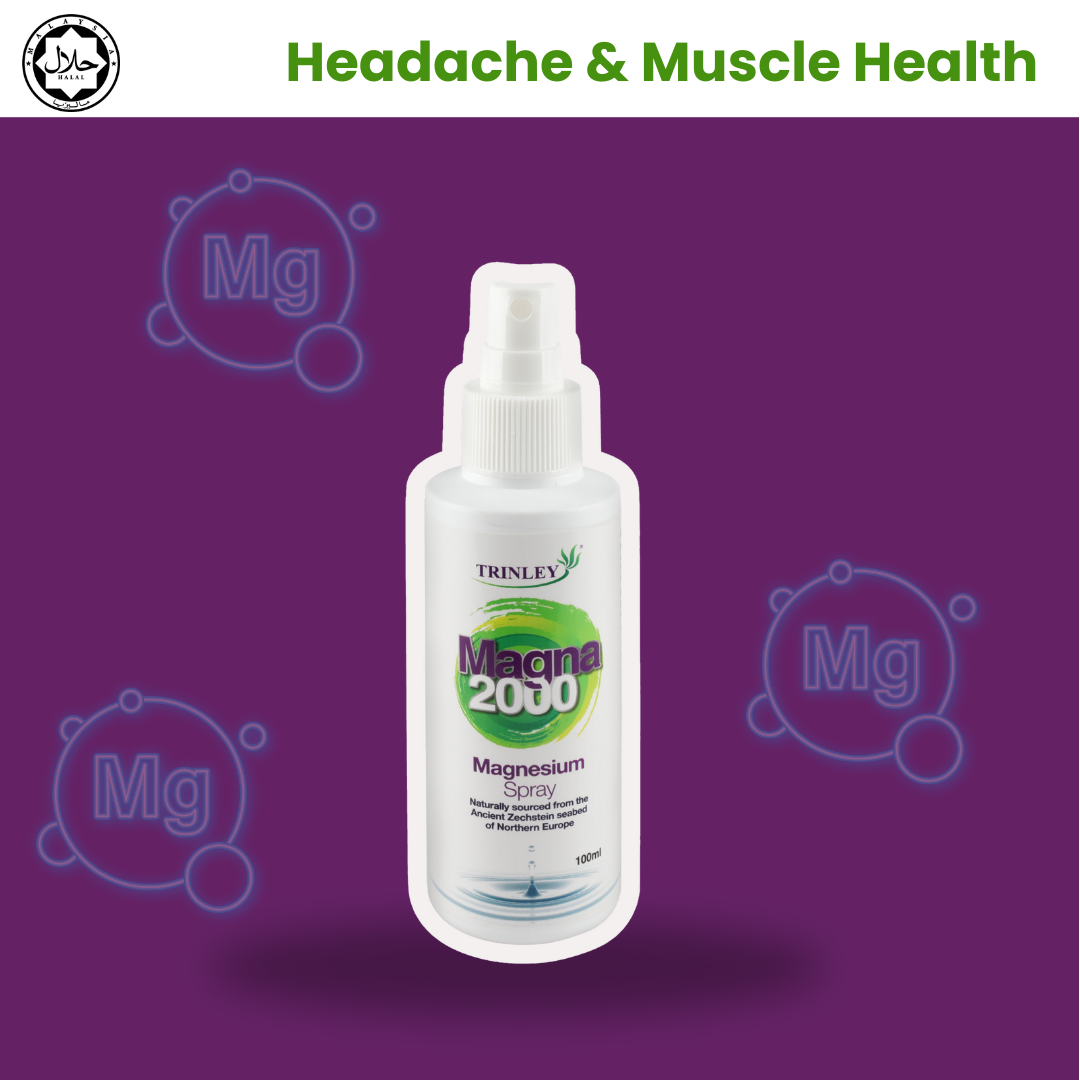 Magnesium spray for muscle relaxation