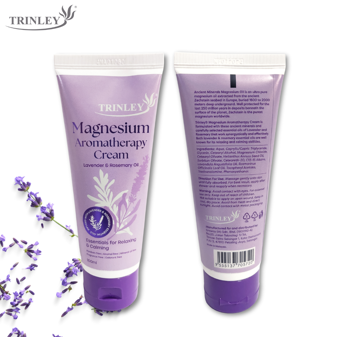 TRINLEY MAGNESIUM AROMATHERAPY CREAM 100ML 