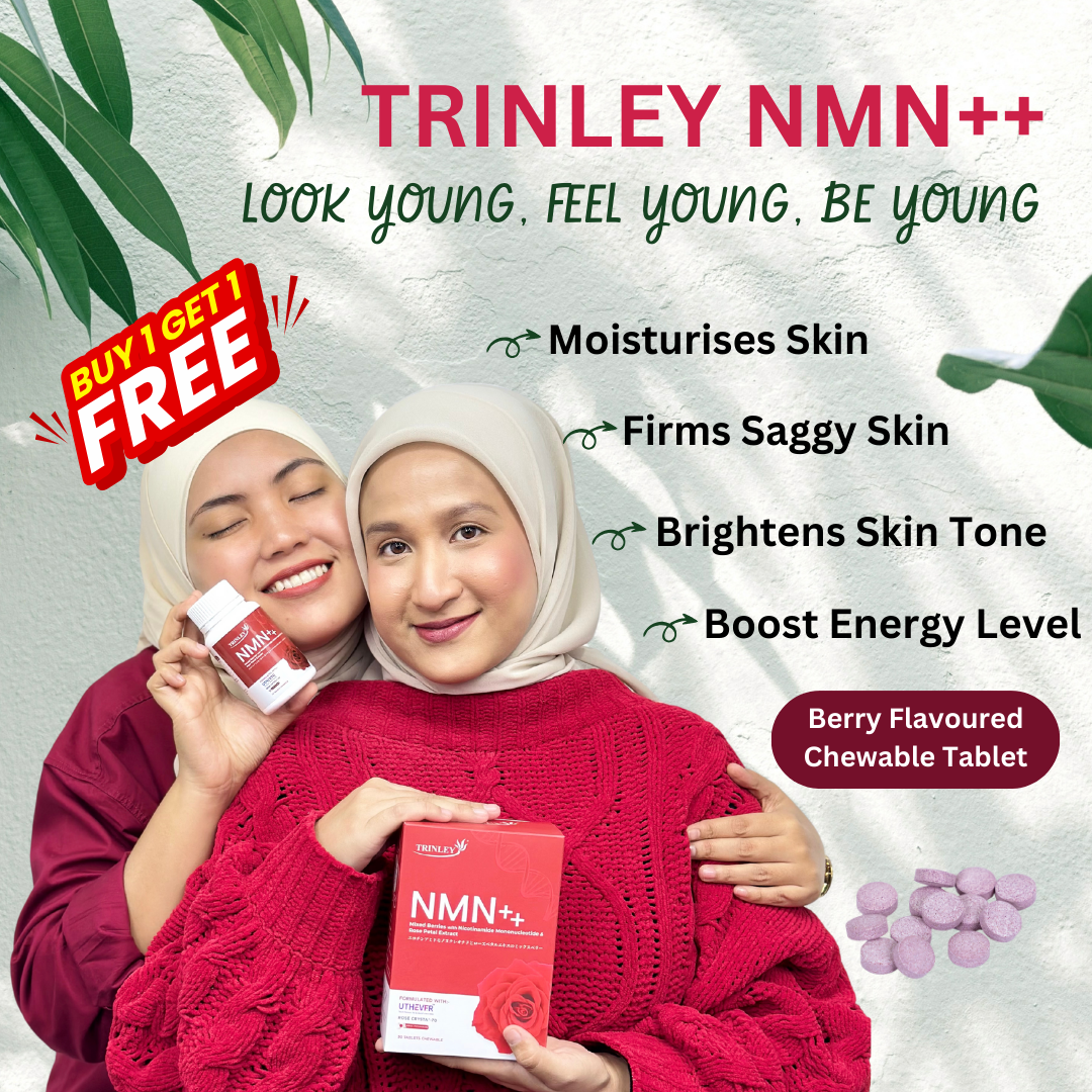 [5.5 Special PWP] Trinley NMN++ Chewable Anti Aging Berry Flavoured Tablets 