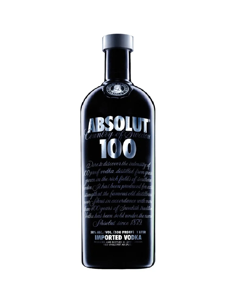 Absolut 100 Vodka 1L (Case of 12)