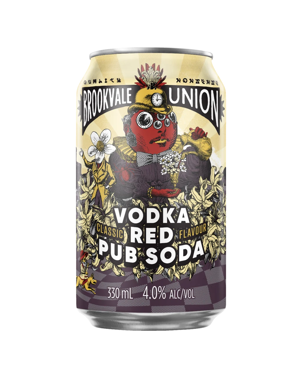 Brookvale Union Vodka Red Pub Soda Cans 330mL
