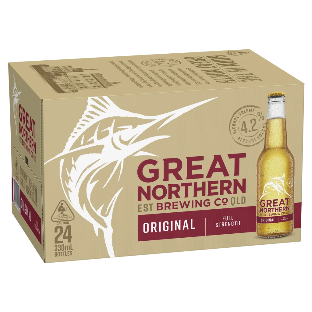 Great Northern Original Lager 330mL Stubbies - 48 Pack