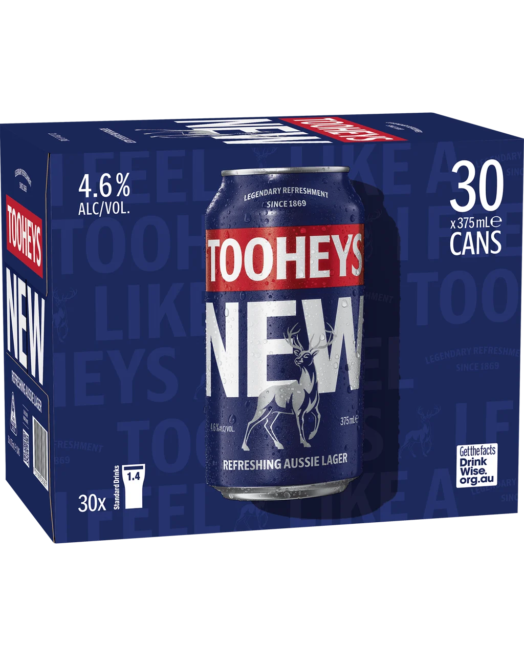 Tooheys New 30 Block 375mL Cans