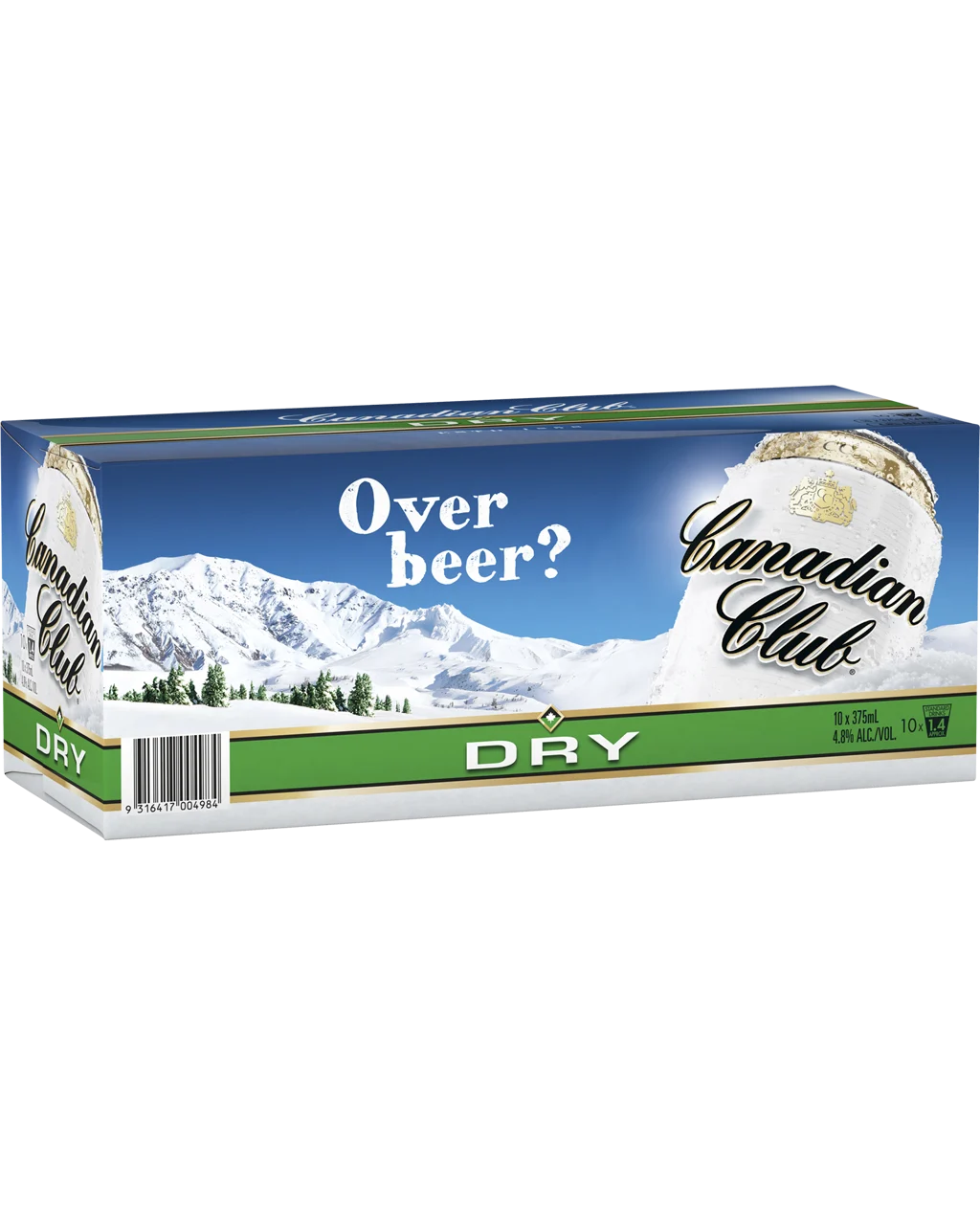 Canadian Club Whisky & Dry 4.8% Cans 375mL 30 Pack