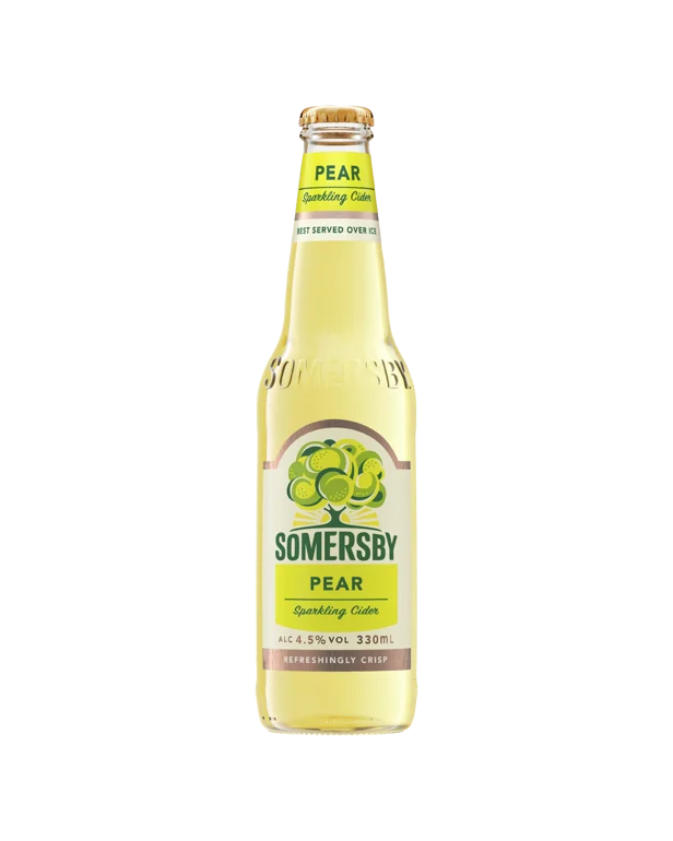 Somersby Pear Cider Bottles 330mL 24 Pack