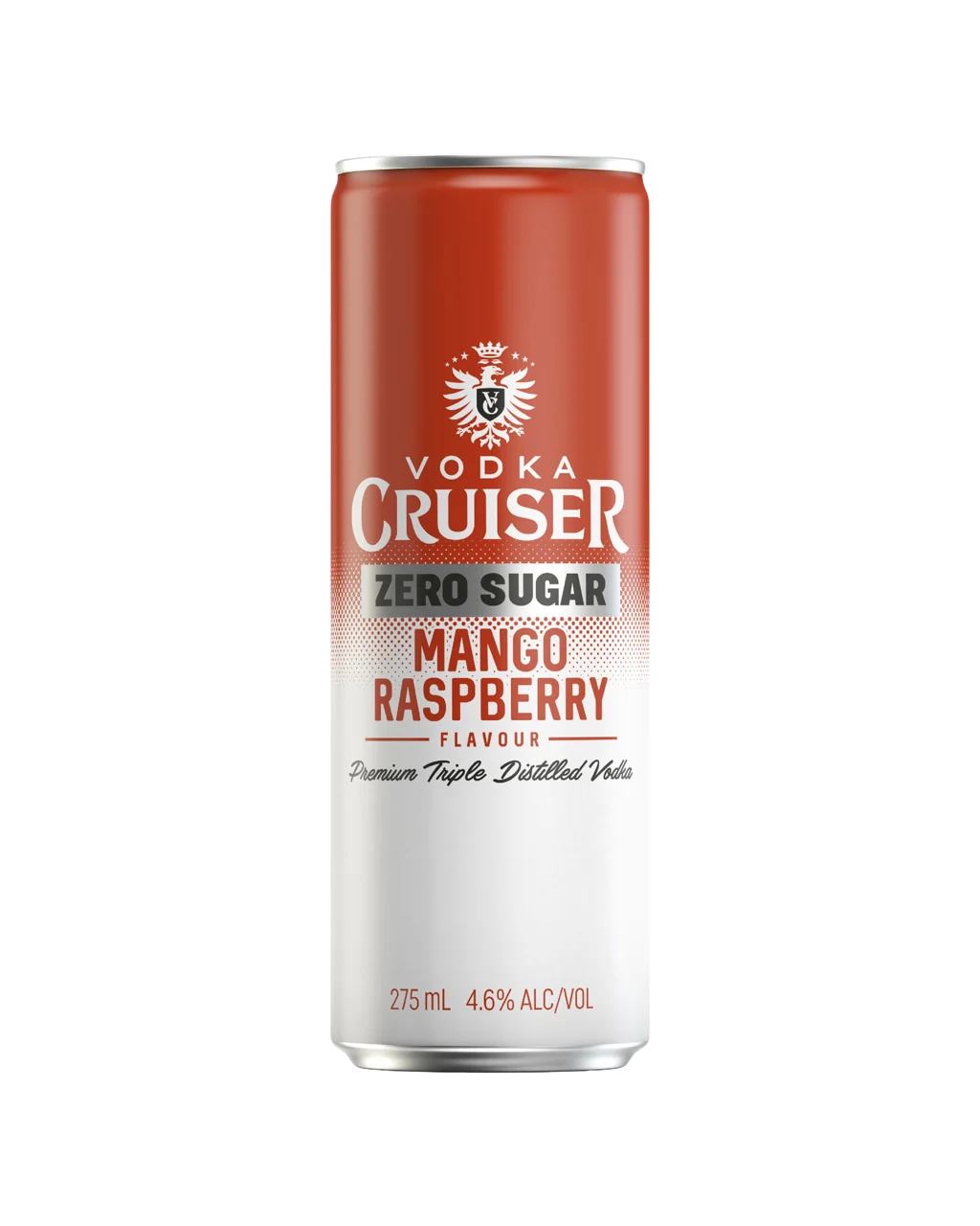 Vodka Cruiser Zero Sugar Mango and Raspberry 4.6% Cans 275mL