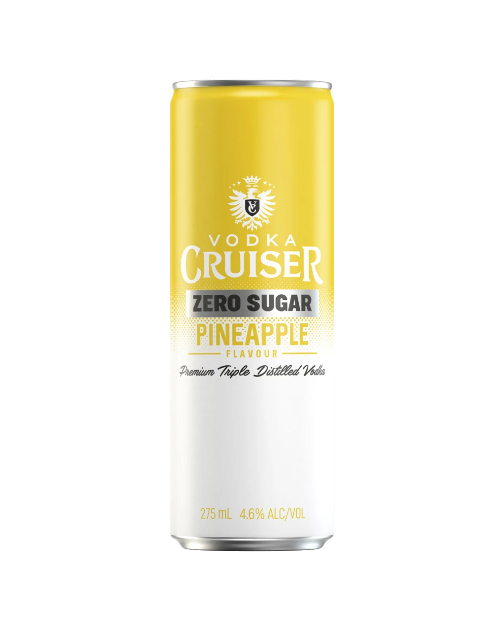 Vodka Cruiser Zero Sugar Pineapple 4.6% Cans 275mL