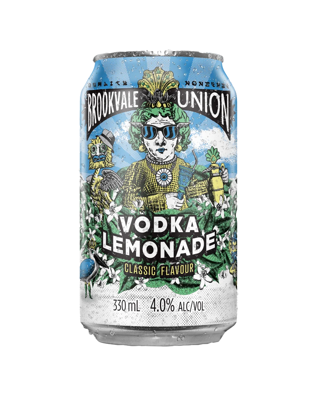 Brookvale Union Vodka Lemonade Soda Cans 330mL