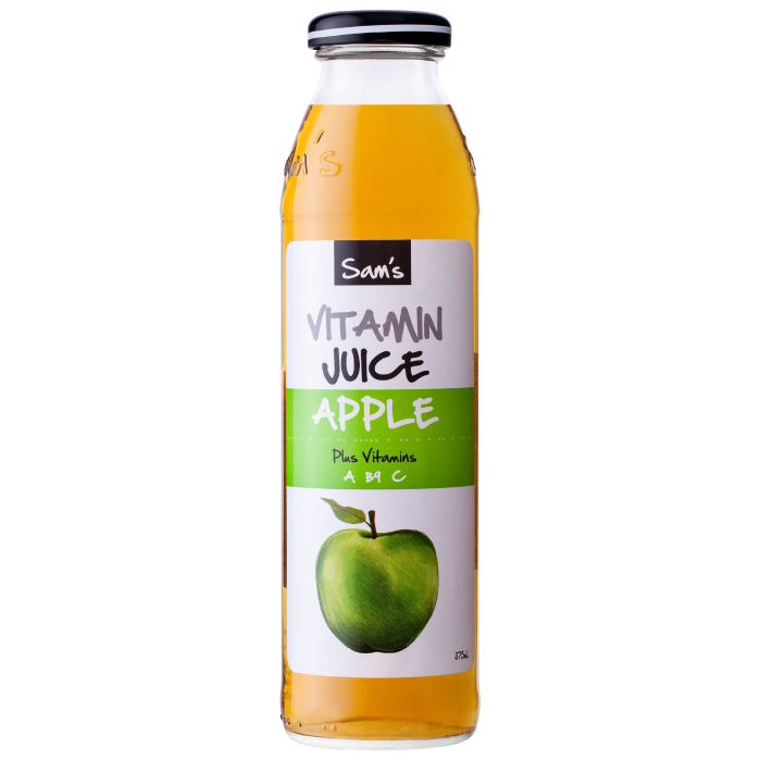 Sam's Apple Vitamin Fruit Juice 375mL (Case of 12)
