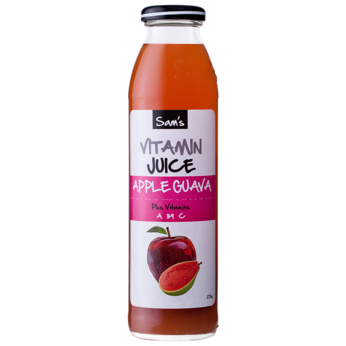 Sam's Apple Guava Vitamin Fruit Juice 375mL (Case of 12)