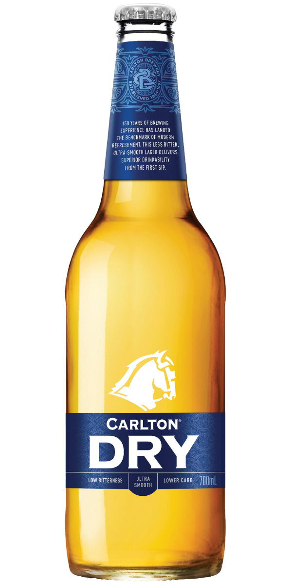 Carlton Dry 700mL Longnecks 12 Pack