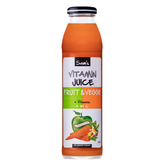 Sam's Fruit & Veggie Vitamin Juice 375mL (Case of 12)