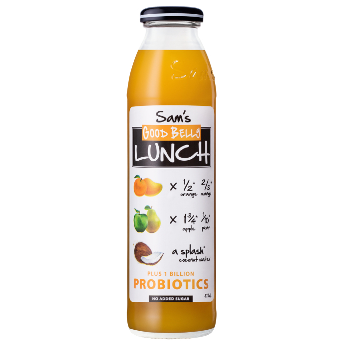 Sam's Good Belly Lunch Fruit Juice with Probiotics 375mL (Case of 12)