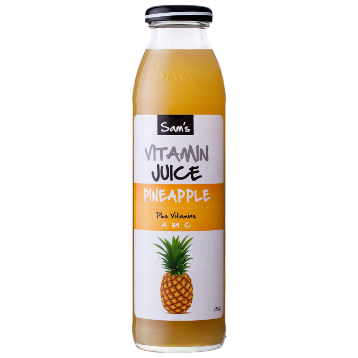 Sam's Pineapple Vitamin Fruit Juice 375mL (Case of 12)