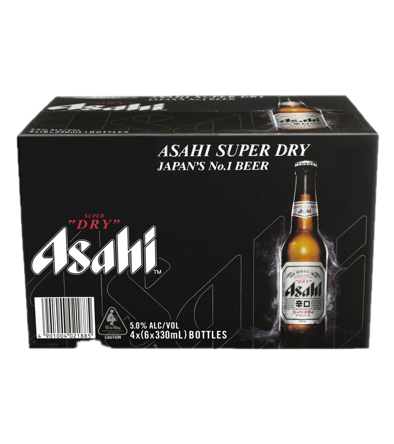 Asahi Super Dry 330mL Stubbies 48 Pack