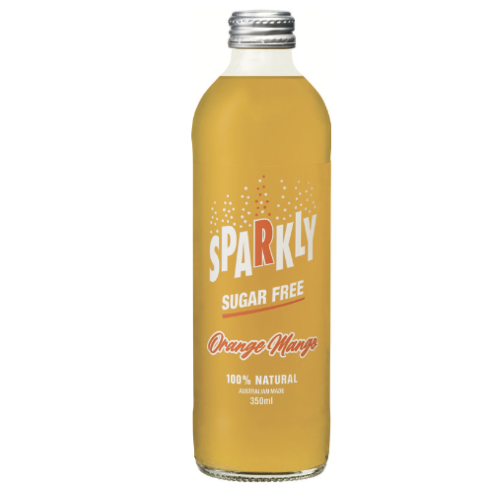 Sparkly Sugar Free Orange Mango 350mL (Case of 12)