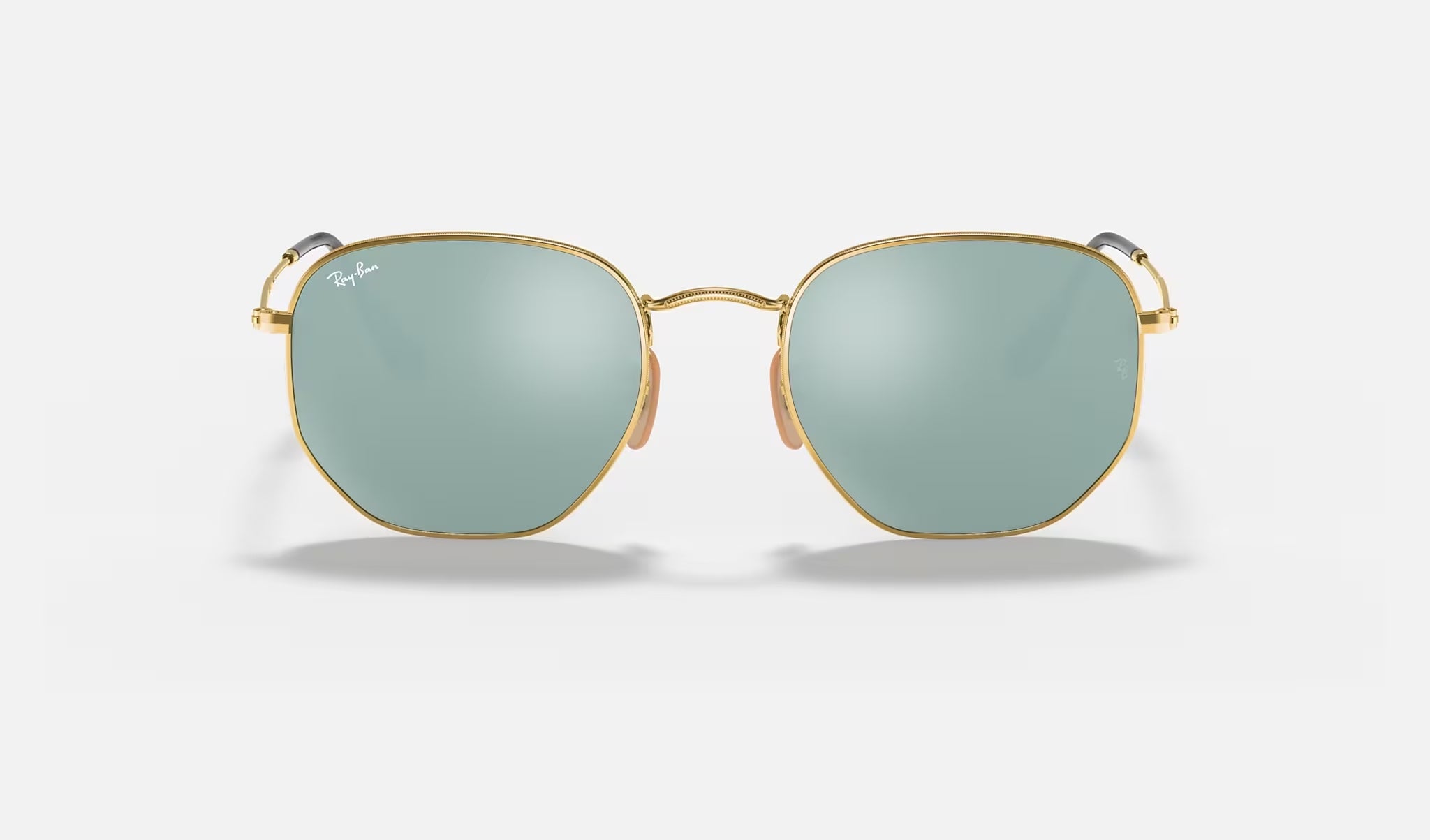 Ray-Ban Hexagonal RB3548N 001-30 54 Arista Grey Flash