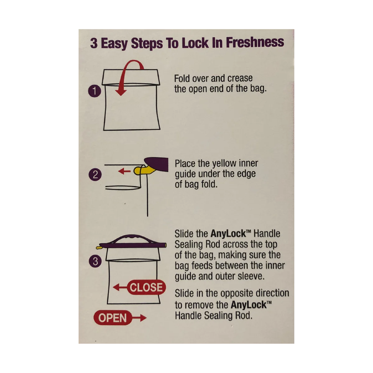 AnyLock Pet Food Bag Handle Sealing Rods Large 435 mm