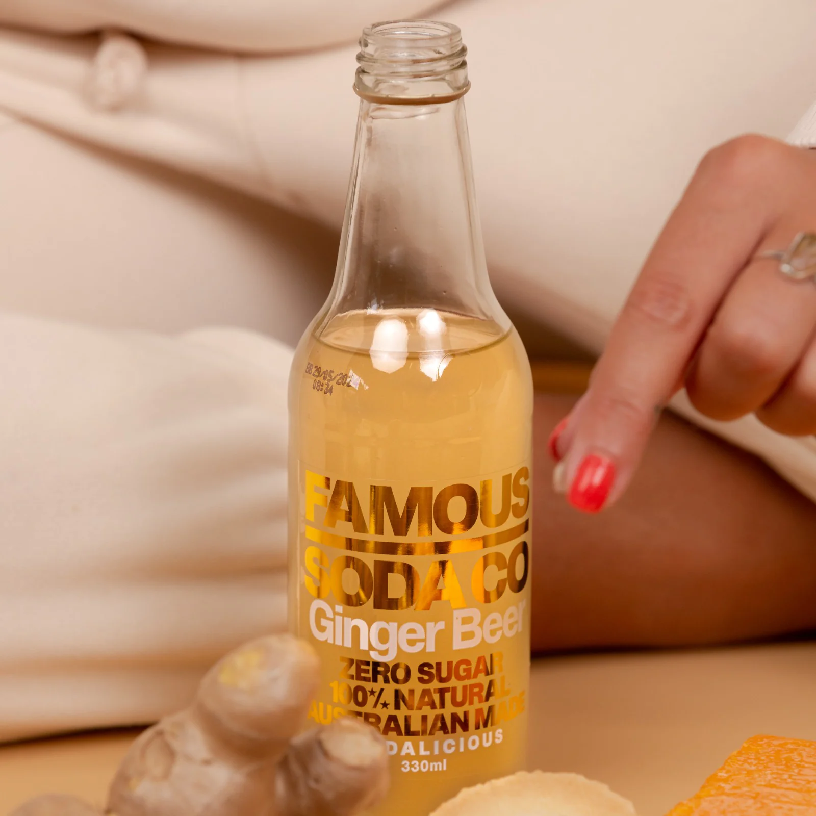 Famous Soda Co Ginger Beer - 12 x 330ml Bottles